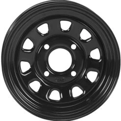 ITP Delta Steel Wheel 12x7, 4/137 Rear - Black