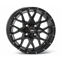 14 X 7, 4/156, 4+3, (Hurricane) Wheel, F/R, Matte Blk