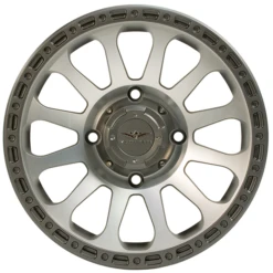 Falcon Ridge Wheel Pitch SBL-12S 14x7, 4/156, 5+2, Silver & Gray