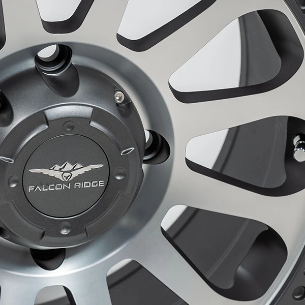 Falcon Ridge Wheel Pitch SBL-12S 15x7, 4/156, 5+2, Silver & Gray - Image 2