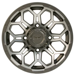Falcon Ridge Wheel Soar HC-8S 14x7, 4/156, 5+2, Silver & Gray