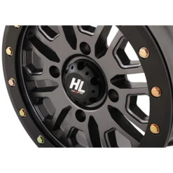 14x7 4/156 5+2 (+38mm) High Lifter HL23 Beadlock Wheel - Gun Metal Grey