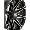 12x7 4/110 4+3 (+10mm) High Lifter HL3 Wheel - Gloss Blk-Mach