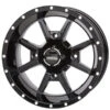 14x7 4/110 5+2 Frontline 556 Black Wheel