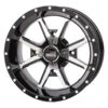 14x7 4/156 4+3 Frontline 556 Black & Machined Wheel