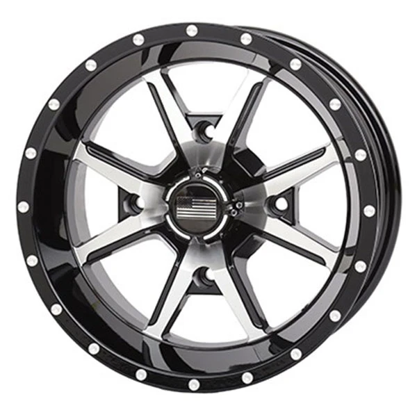 14x7 4/156 4+3 Frontline 556 Black & Machined Wheel
