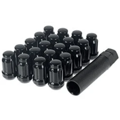 MSA 12mm X 1.5 Black Tapered Lug Nut Kit